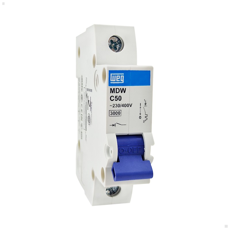 Minidisjuntor termomagnético MDW-P63A 1 polo